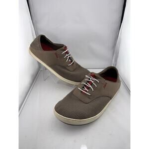 Olukai Nohea Moku Men’s Shoes Brown RK13 Mesh‎ No Tie Lace-Up Sneakers Size M9